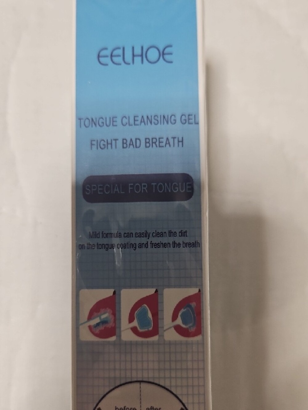 EELHOE Tongue Cleansing Gel - Fresh Mint Blue Tube - Picture 4 of 5